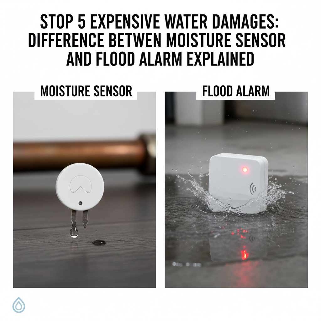 Difference Between Moisture Sensor and Flood Alarm 