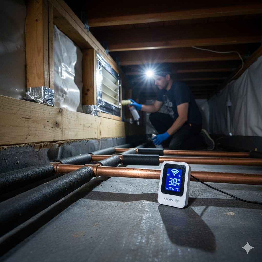 How to stop pipes from freezing in crawl space