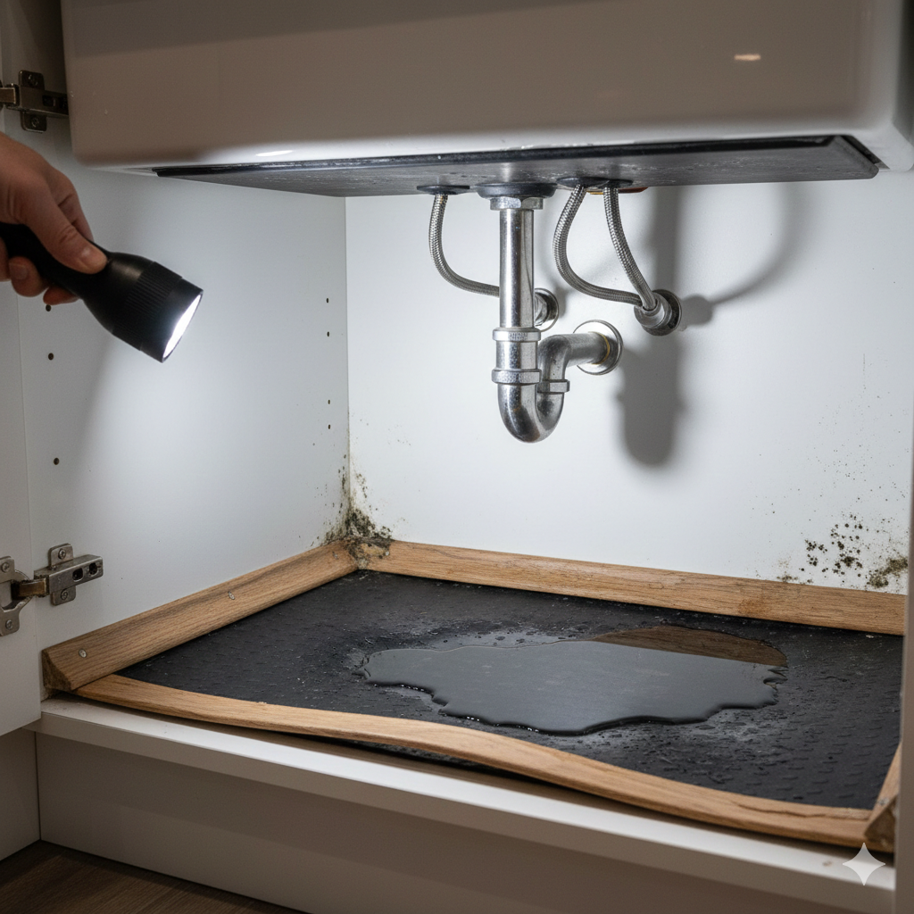 Why Is Cabinet Under Sink Wet But No Visible Leak
