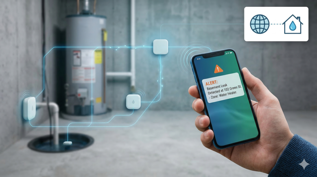 How to Monitor Basement Remotely for Water Leaks